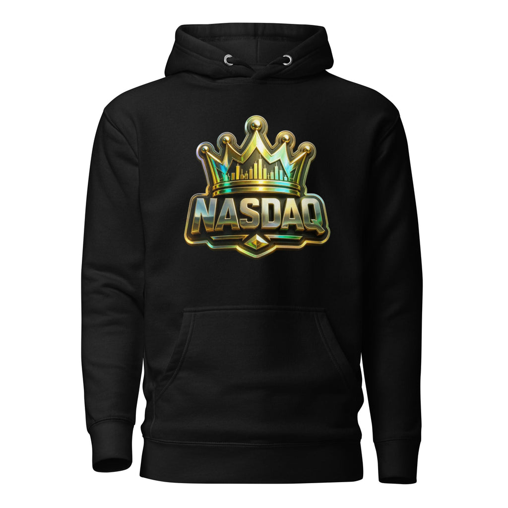 Premium black pullover hoodie front detail for creators